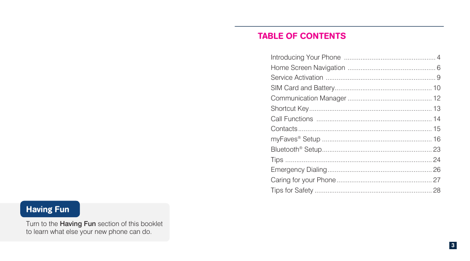 HTC Dash 3G TM1634 User Manual | Page 3 / 33