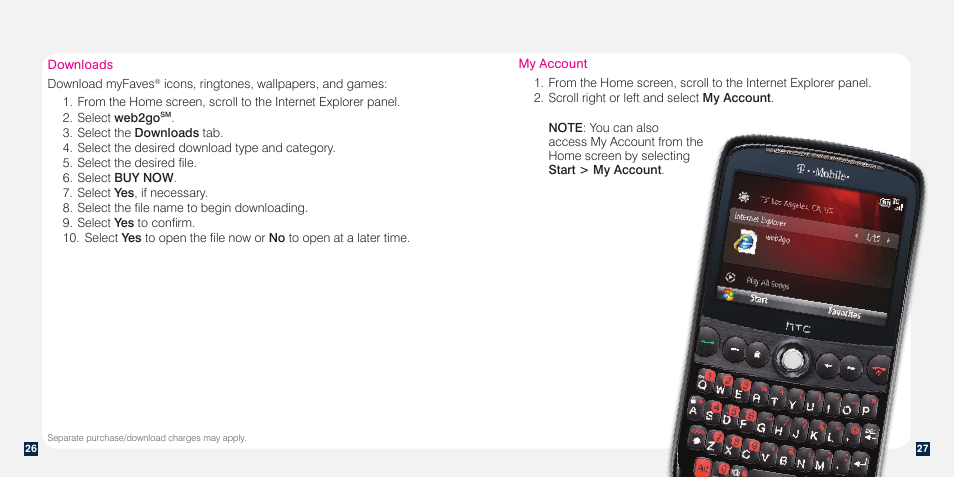 HTC Dash 3G TM1634 User Manual | Page 31 / 33