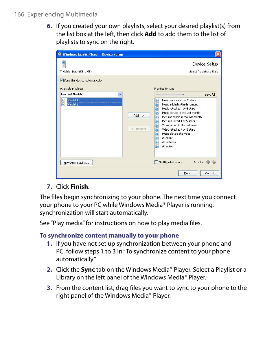 HTC Dash EXCA160 User Manual | Page 166 / 202