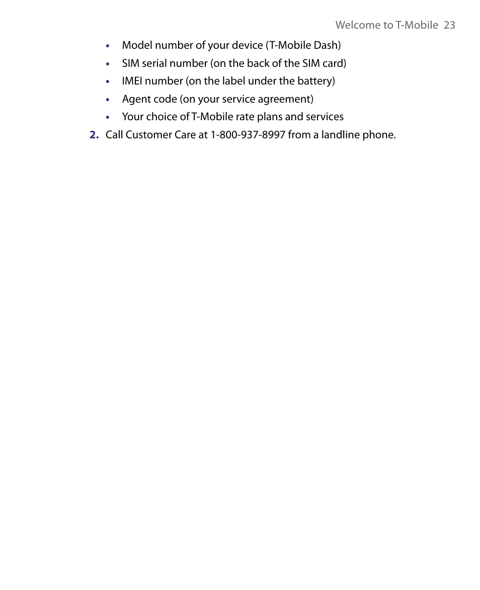 HTC Dash EXCA160 User Manual | Page 23 / 202