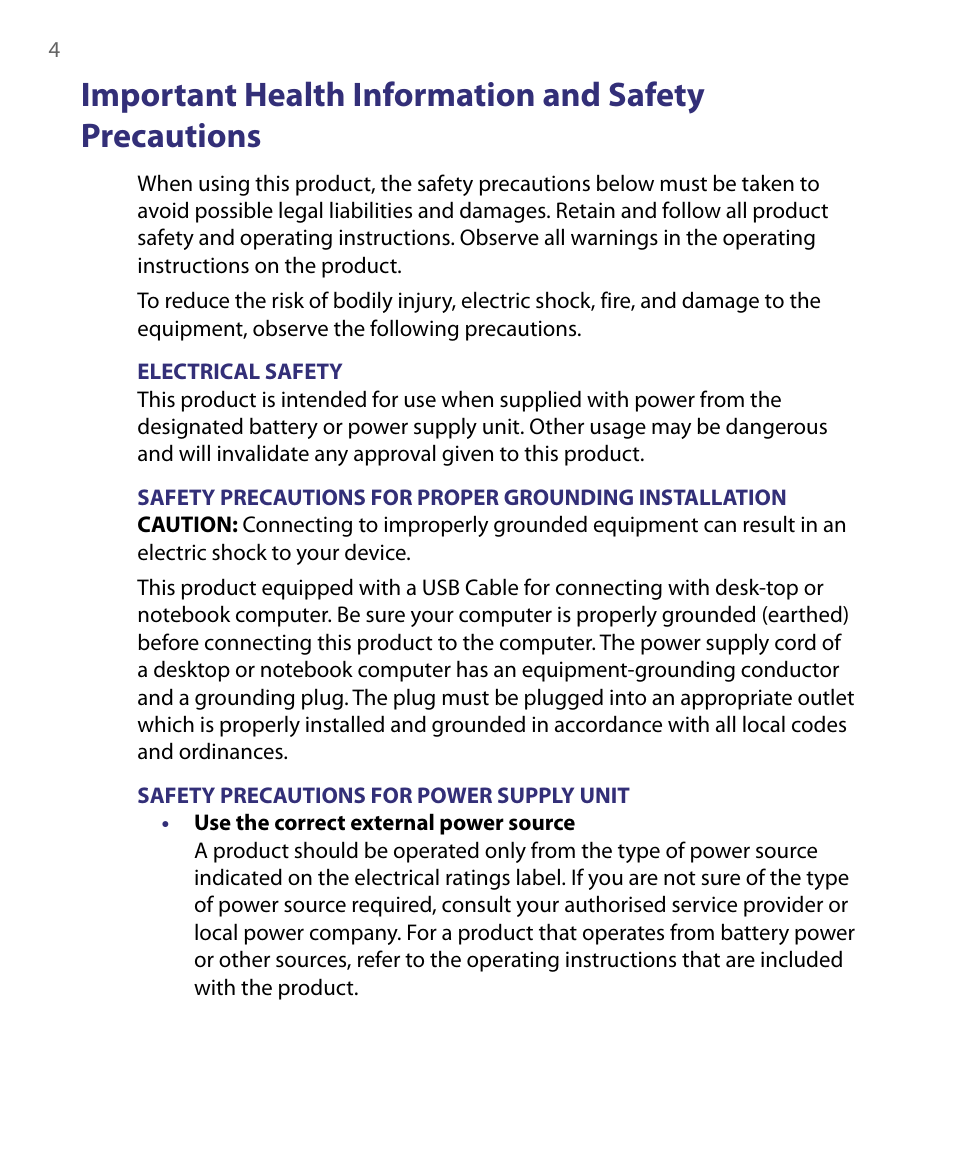 HTC Dash EXCA160 User Manual | Page 4 / 202