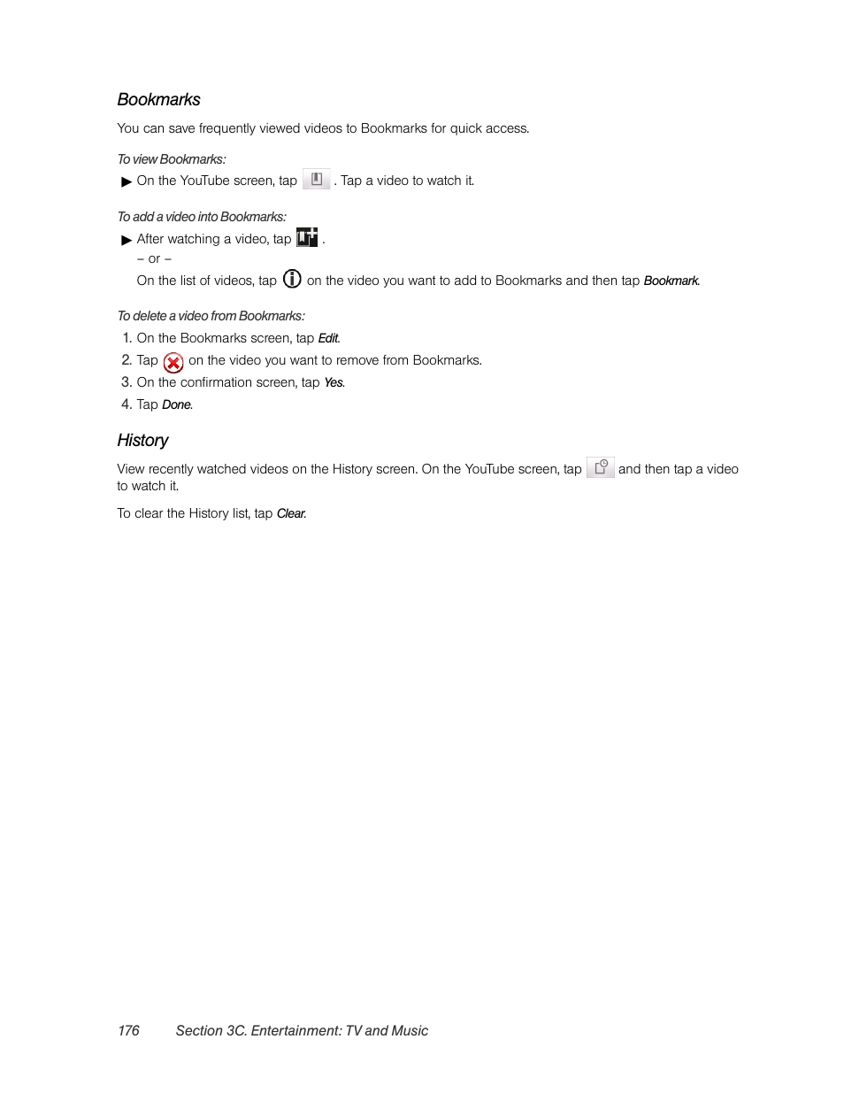 Bookmarks, History | HTC Pro2 User Manual | Page 186 / 234