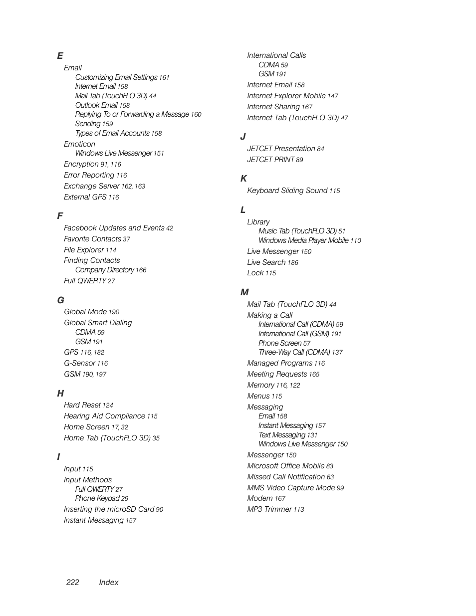 HTC Pro2 User Manual | Page 232 / 234