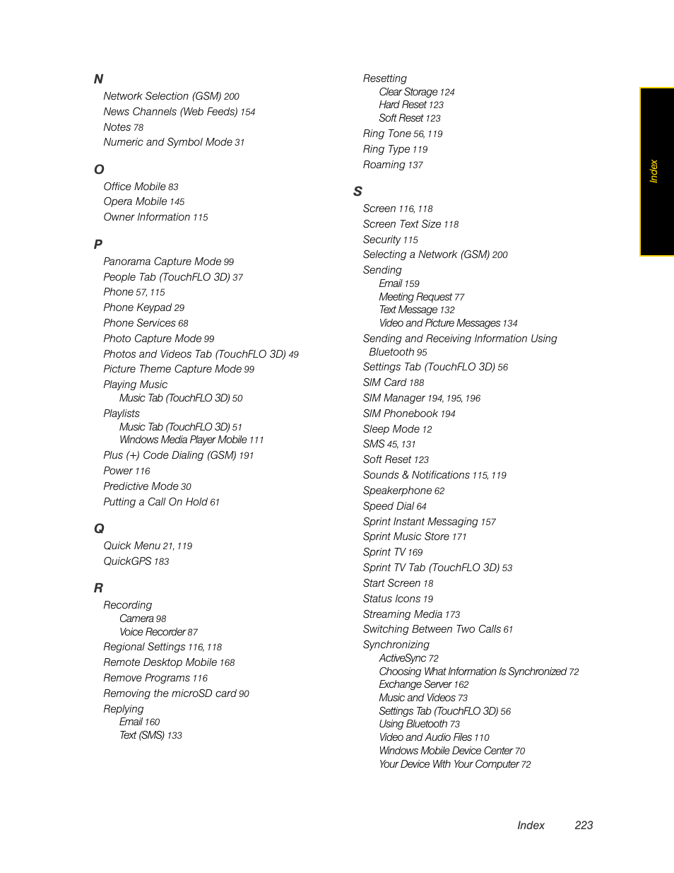 HTC Pro2 User Manual | Page 233 / 234