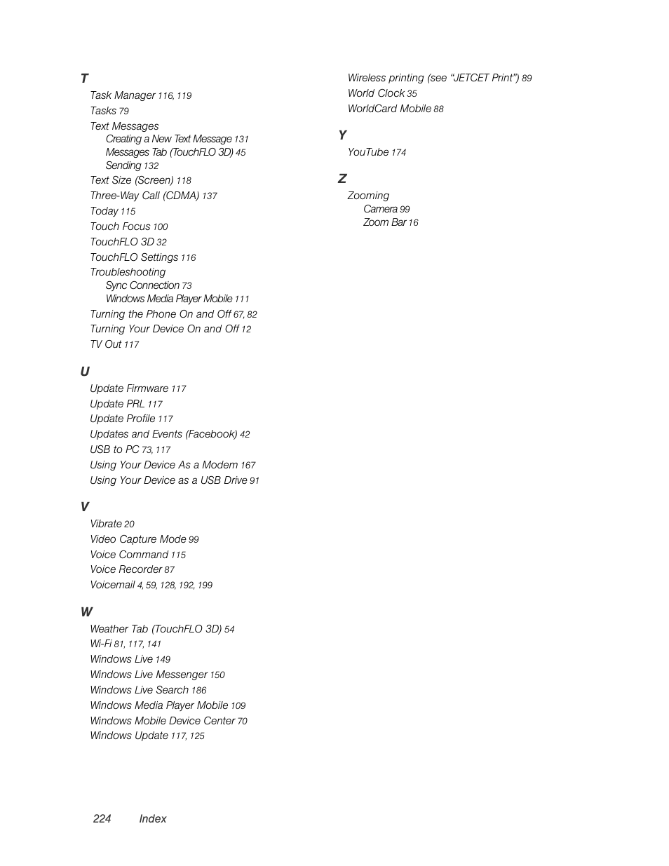 HTC Pro2 User Manual | Page 234 / 234