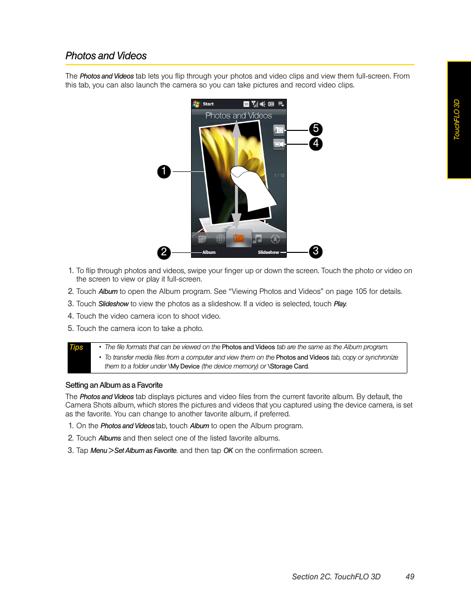Photos and videos | HTC Pro2 User Manual | Page 59 / 234