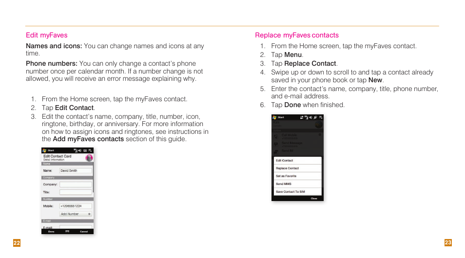 HTC Touch Pro2 TM1630 User Manual | Page 13 / 31