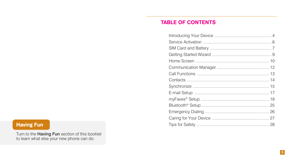 HTC Touch Pro2 TM1630 User Manual | Page 3 / 31