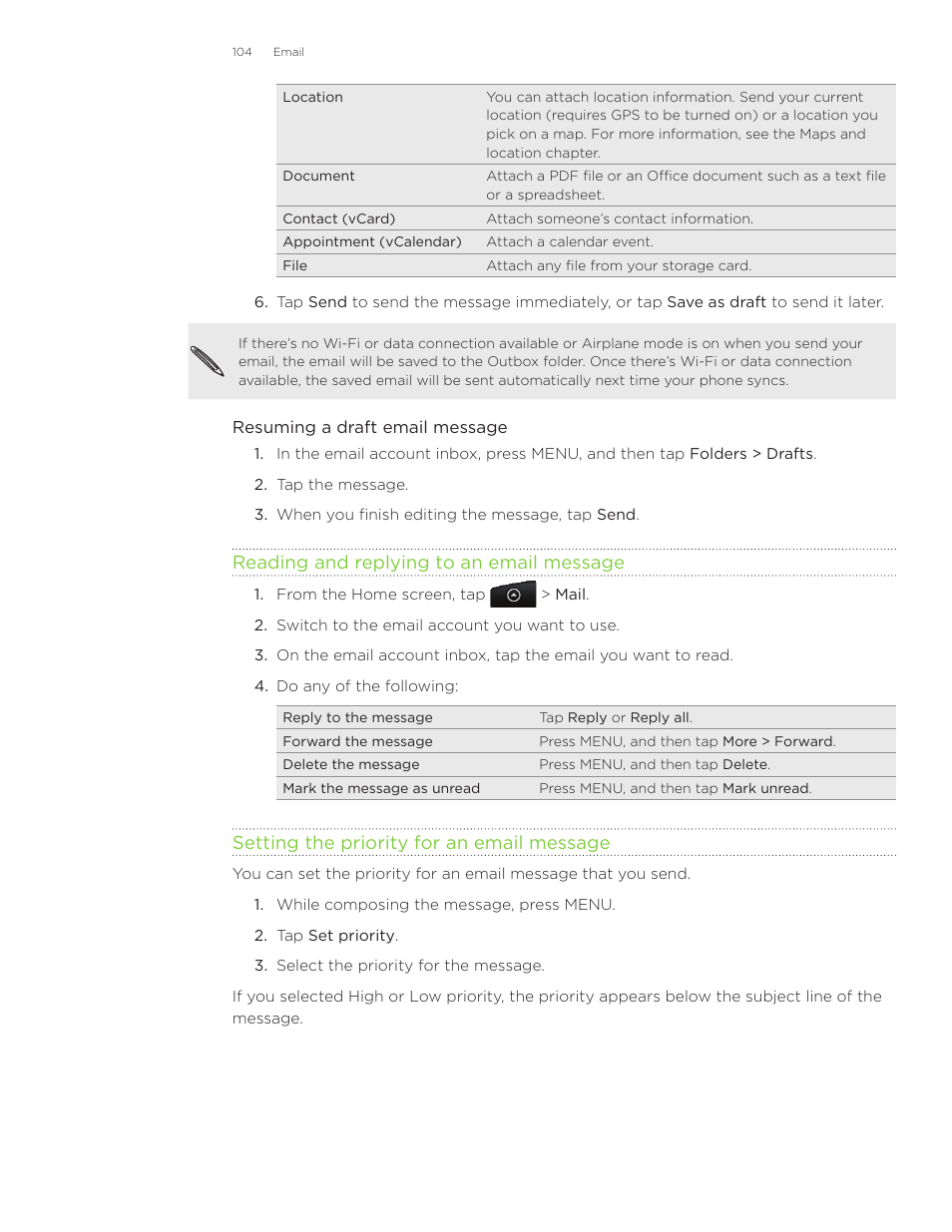 HTC Inspire 4G User Manual | Page 104 / 206