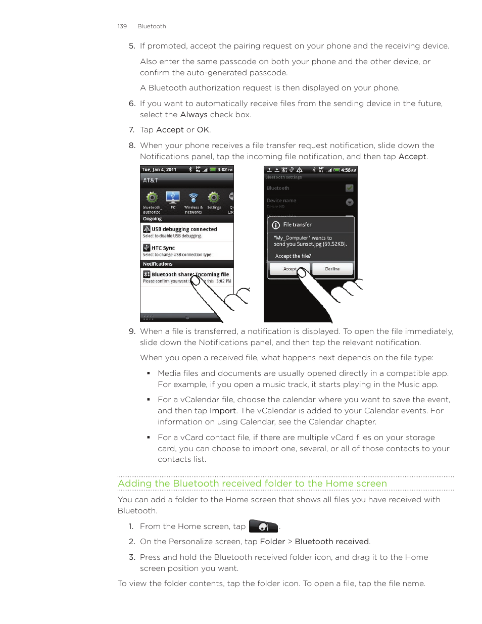 HTC Inspire 4G User Manual | Page 139 / 206