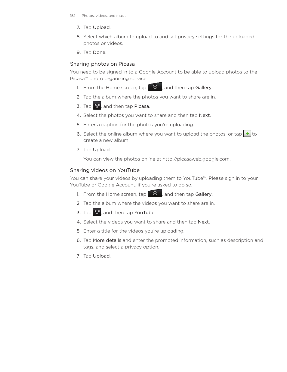 HTC Inspire 4G User Manual | Page 152 / 206
