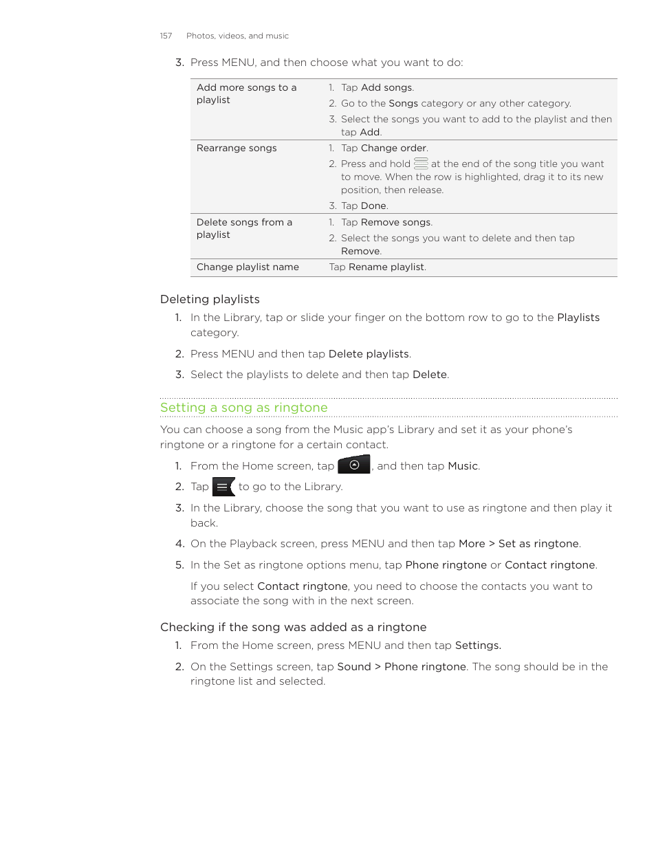 HTC Inspire 4G User Manual | Page 157 / 206