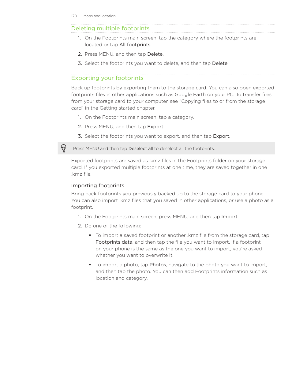 HTC Inspire 4G User Manual | Page 170 / 206
