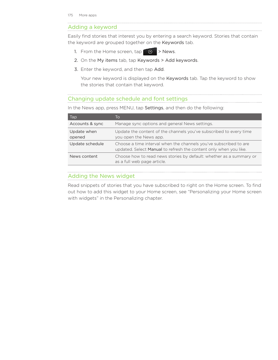 HTC Inspire 4G User Manual | Page 175 / 206