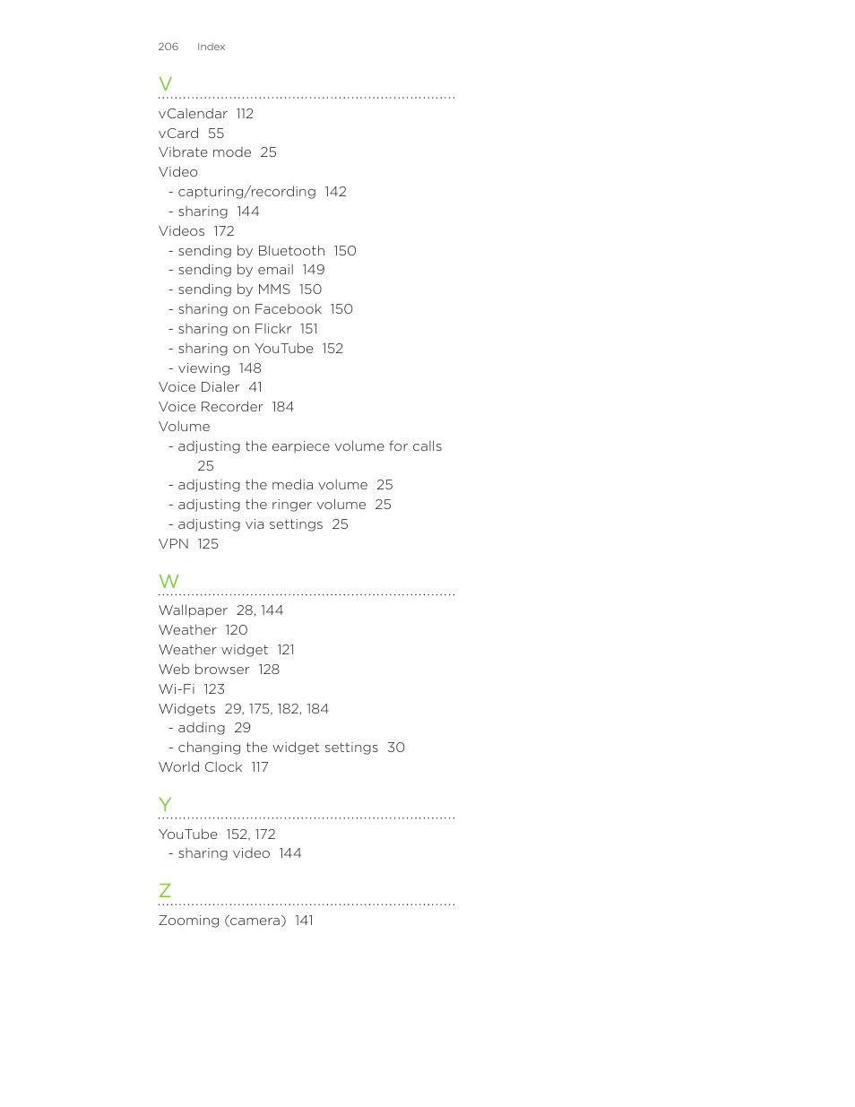 HTC Inspire 4G User Manual | Page 206 / 206