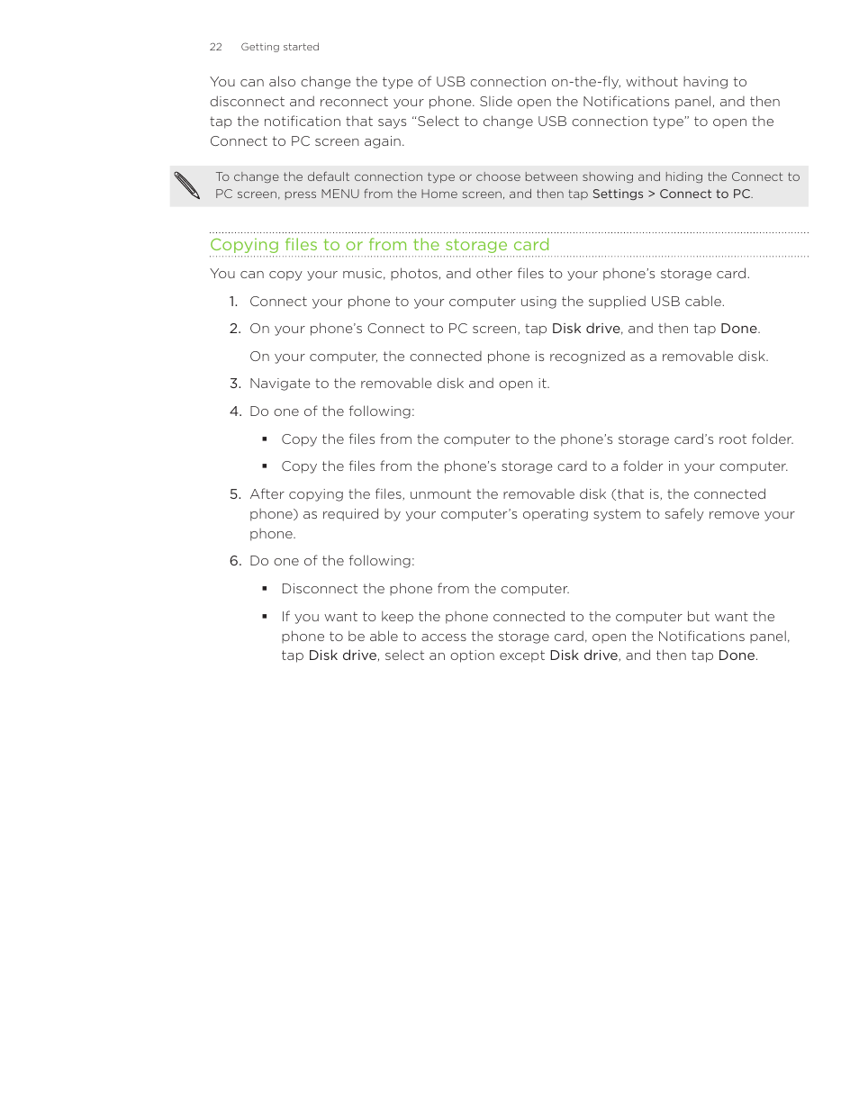 HTC Inspire 4G User Manual | Page 22 / 206