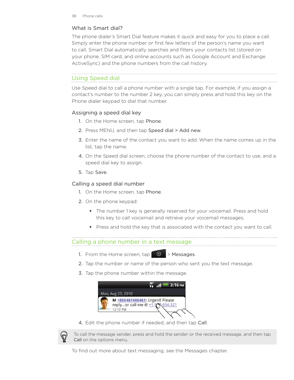 HTC Inspire 4G User Manual | Page 38 / 206