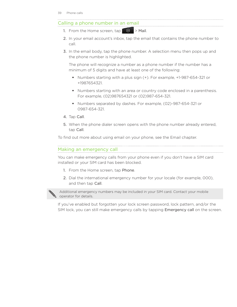 HTC Inspire 4G User Manual | Page 39 / 206