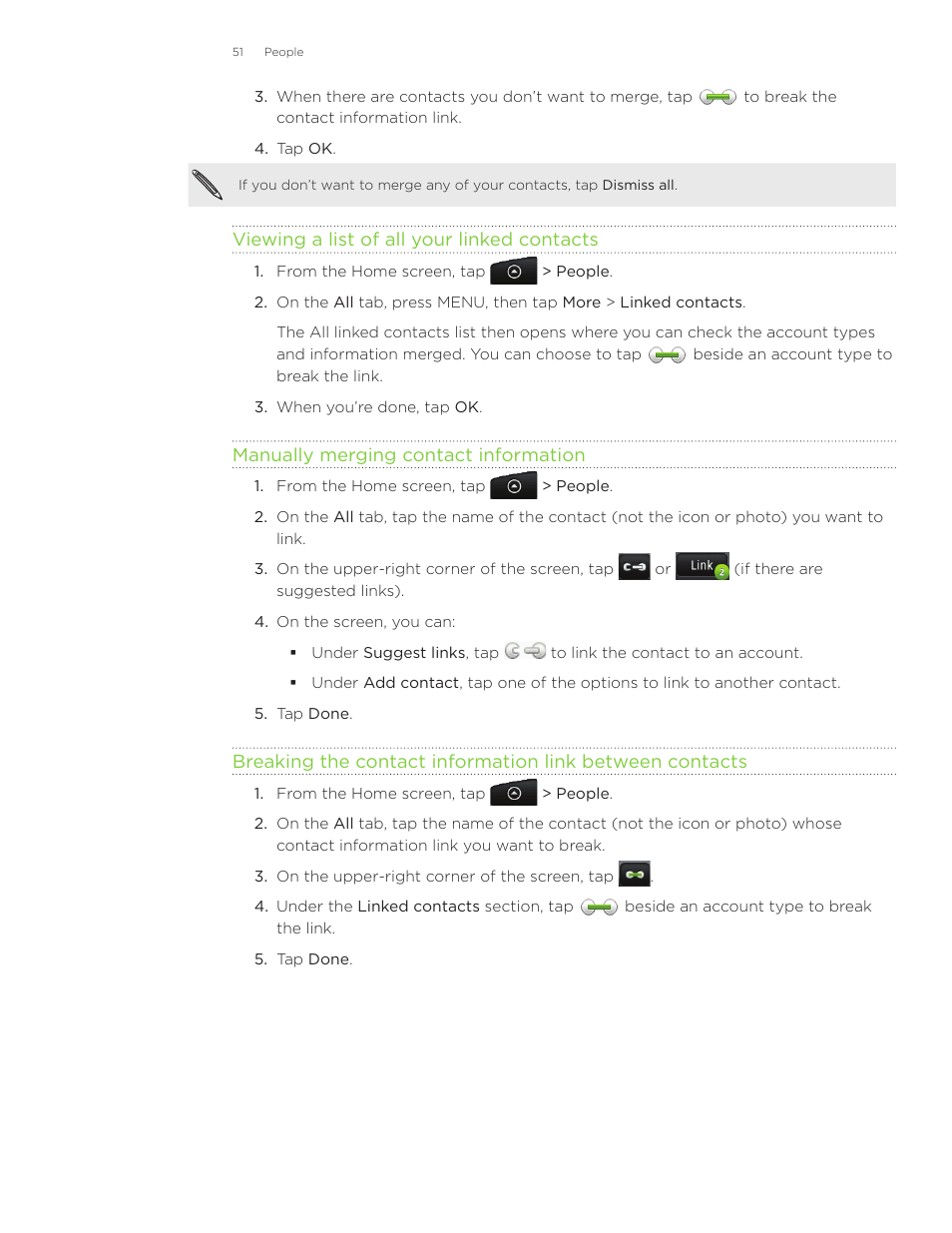 HTC Inspire 4G User Manual | Page 51 / 206