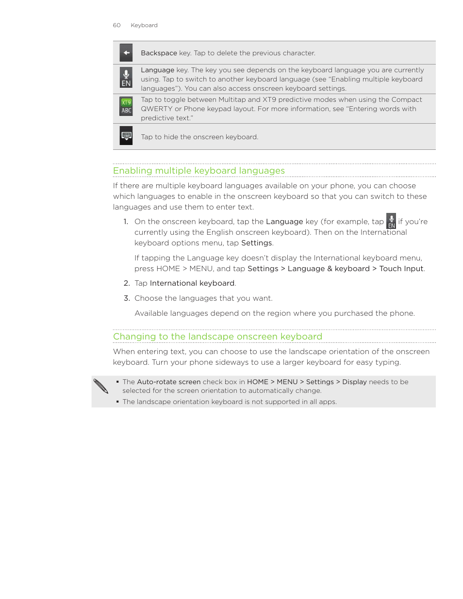 HTC Inspire 4G User Manual | Page 60 / 206