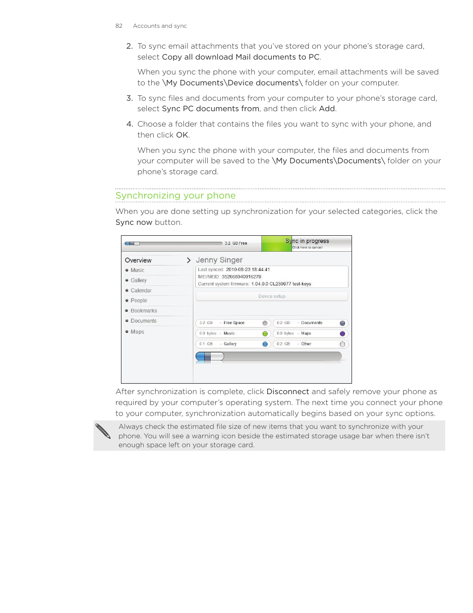 HTC Inspire 4G User Manual | Page 82 / 206