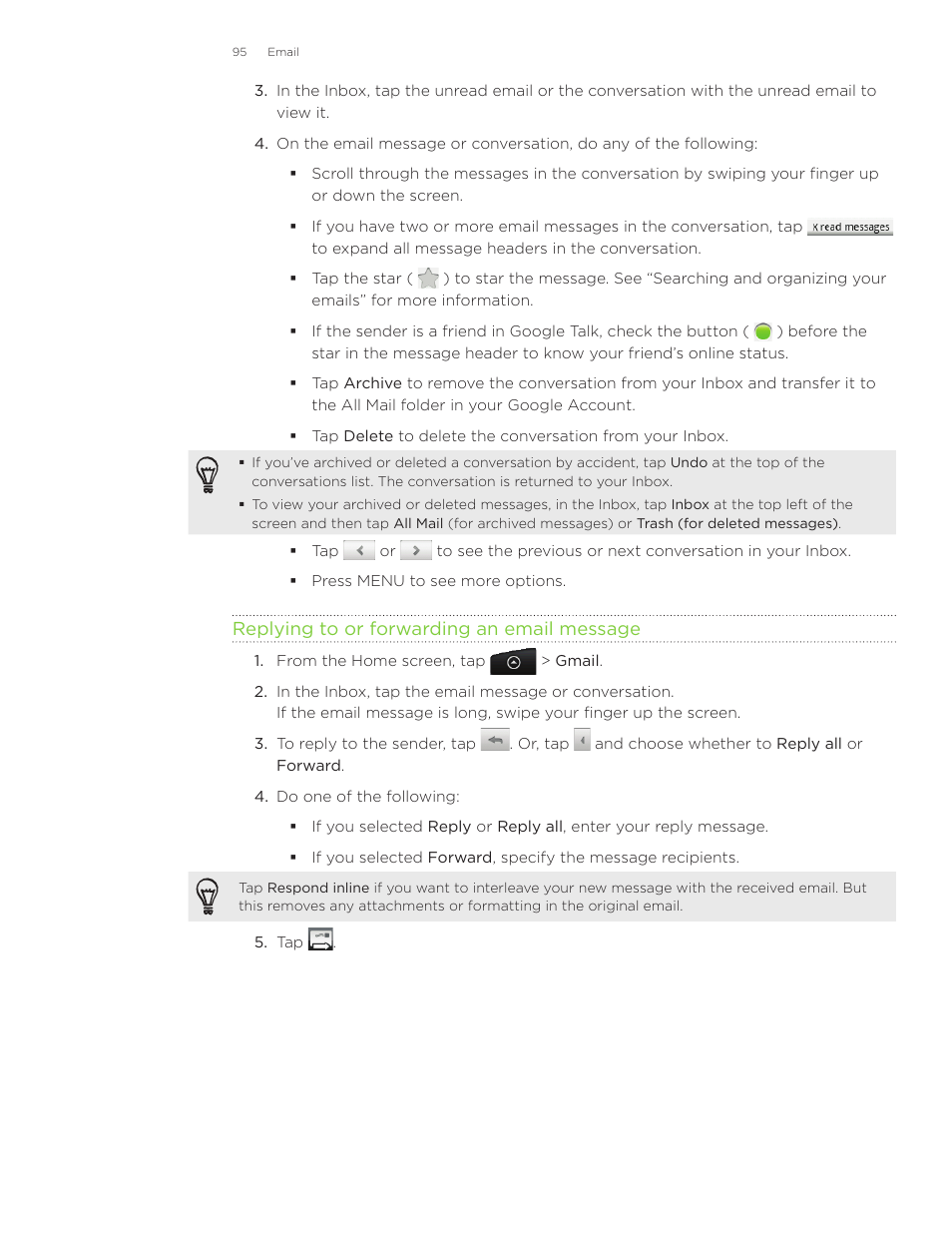 HTC Inspire 4G User Manual | Page 95 / 206