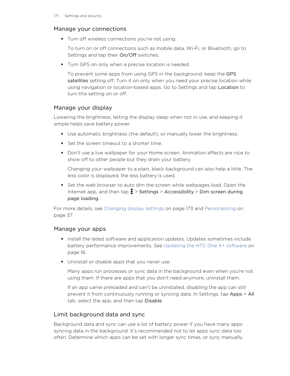 HTC X+ User Manual | Page 171 / 193