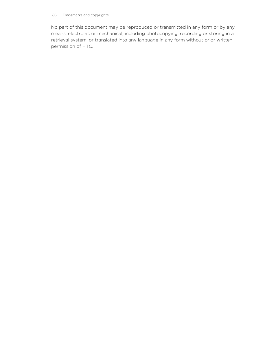 HTC X+ User Manual | Page 185 / 193