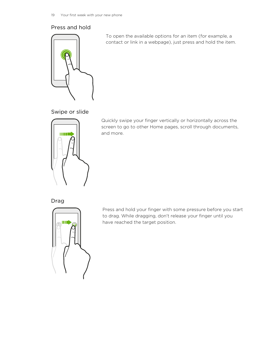 HTC X+ User Manual | Page 19 / 193