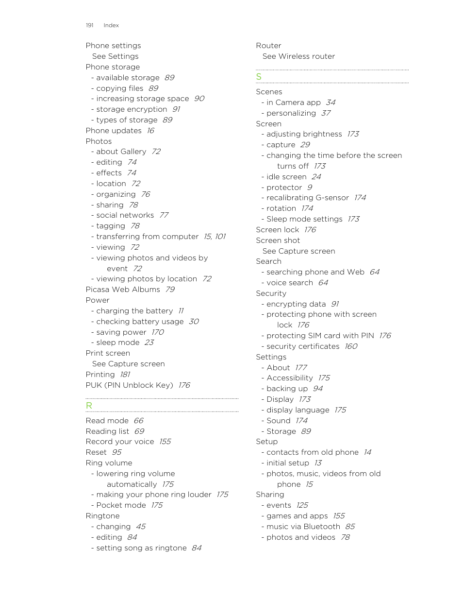 HTC X+ User Manual | Page 191 / 193