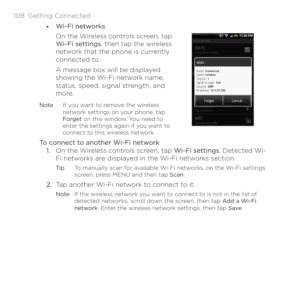 HTC DROID Eris PB00100 User Manual | Page 108 / 238