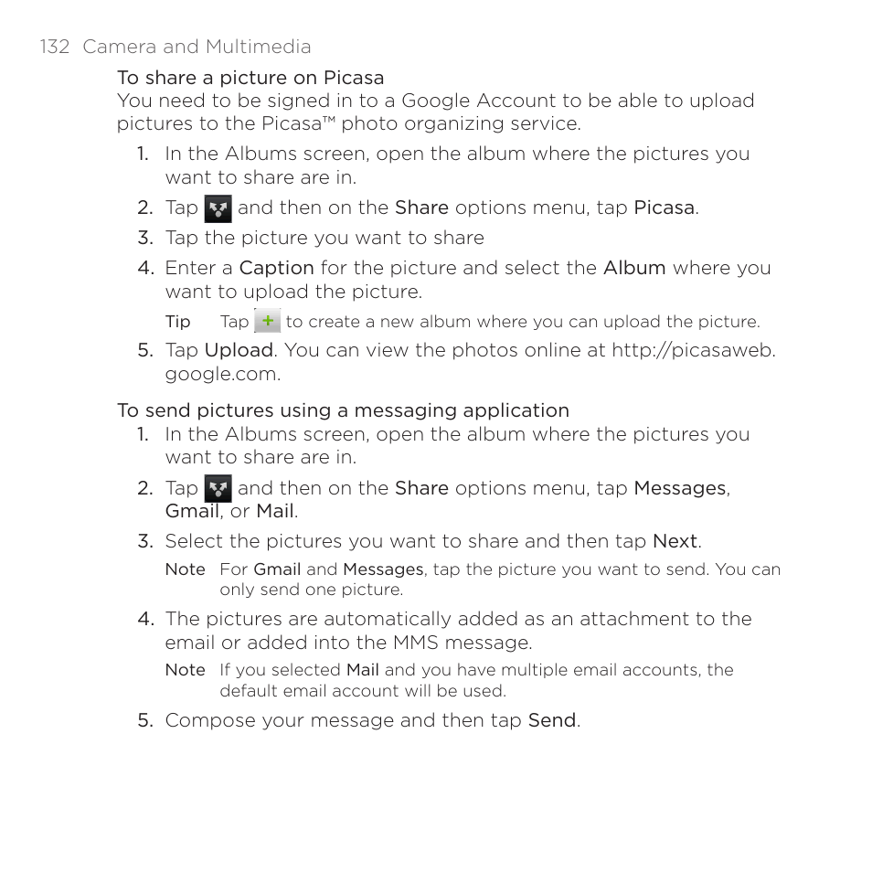 HTC DROID Eris PB00100 User Manual | Page 132 / 238