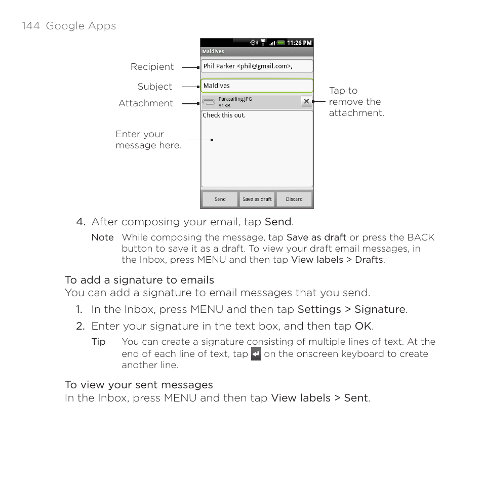 HTC DROID Eris PB00100 User Manual | Page 144 / 238