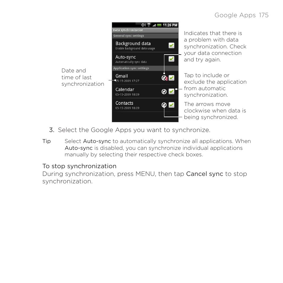 HTC DROID Eris PB00100 User Manual | Page 175 / 238