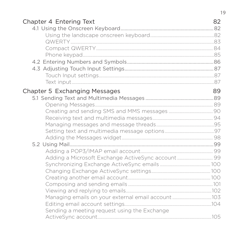 HTC DROID Eris PB00100 User Manual | Page 19 / 238