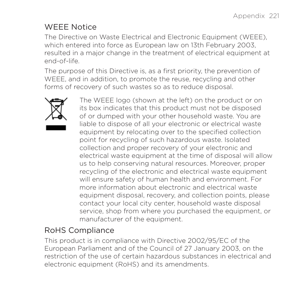 HTC DROID Eris PB00100 User Manual | Page 221 / 238