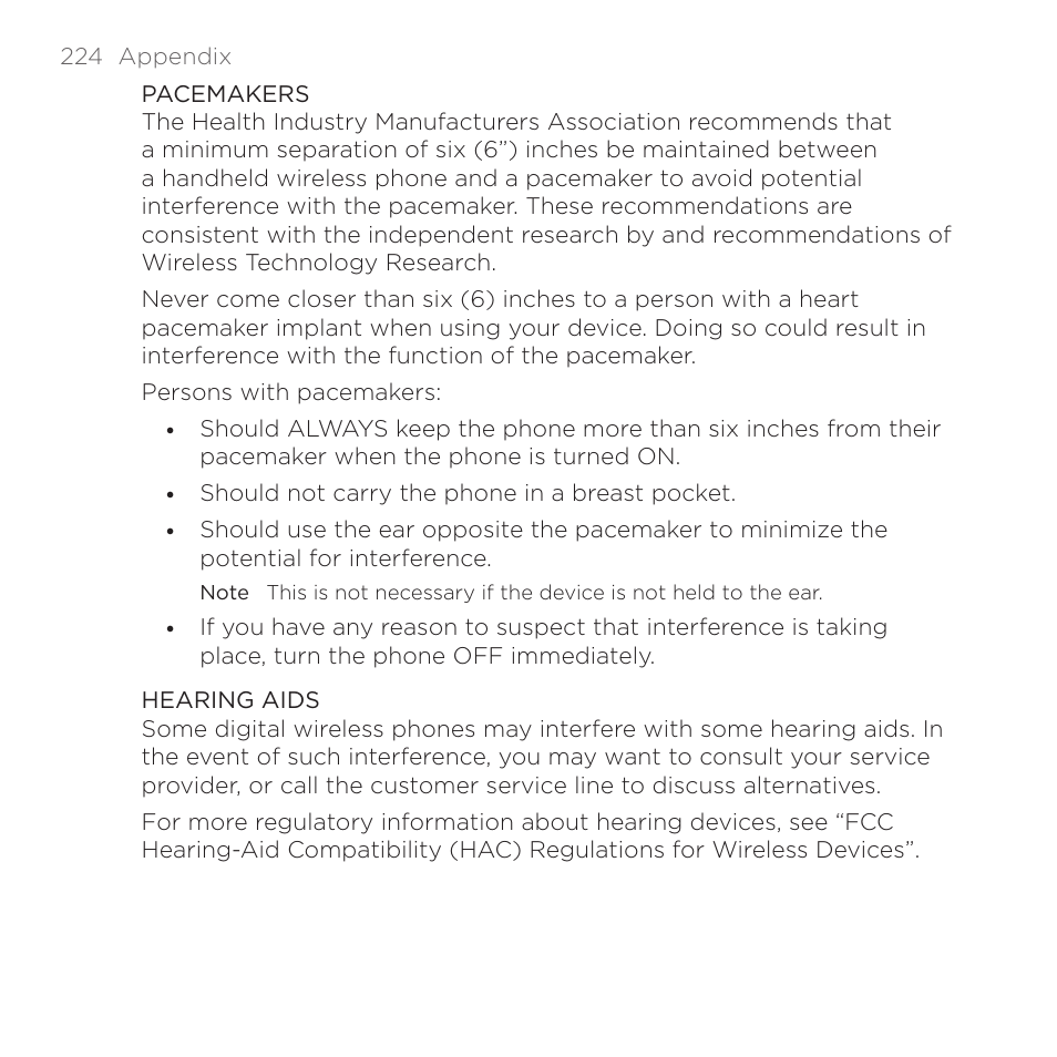 HTC DROID Eris PB00100 User Manual | Page 224 / 238