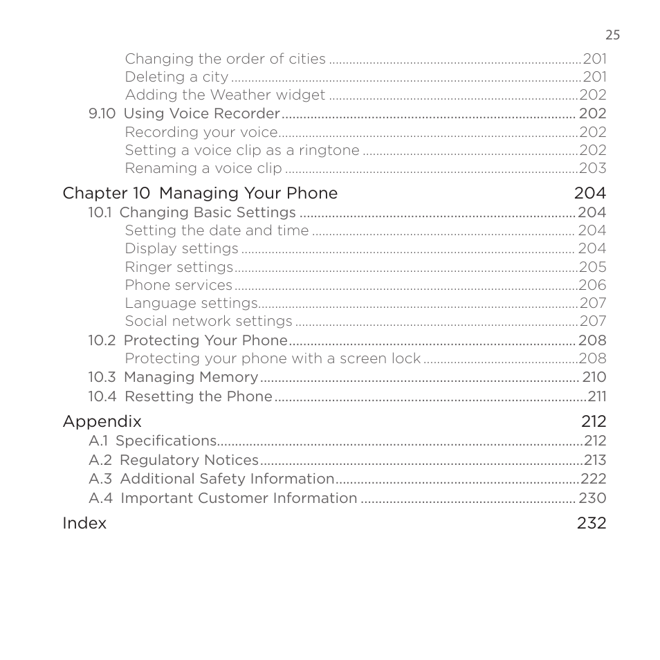 HTC DROID Eris PB00100 User Manual | Page 25 / 238