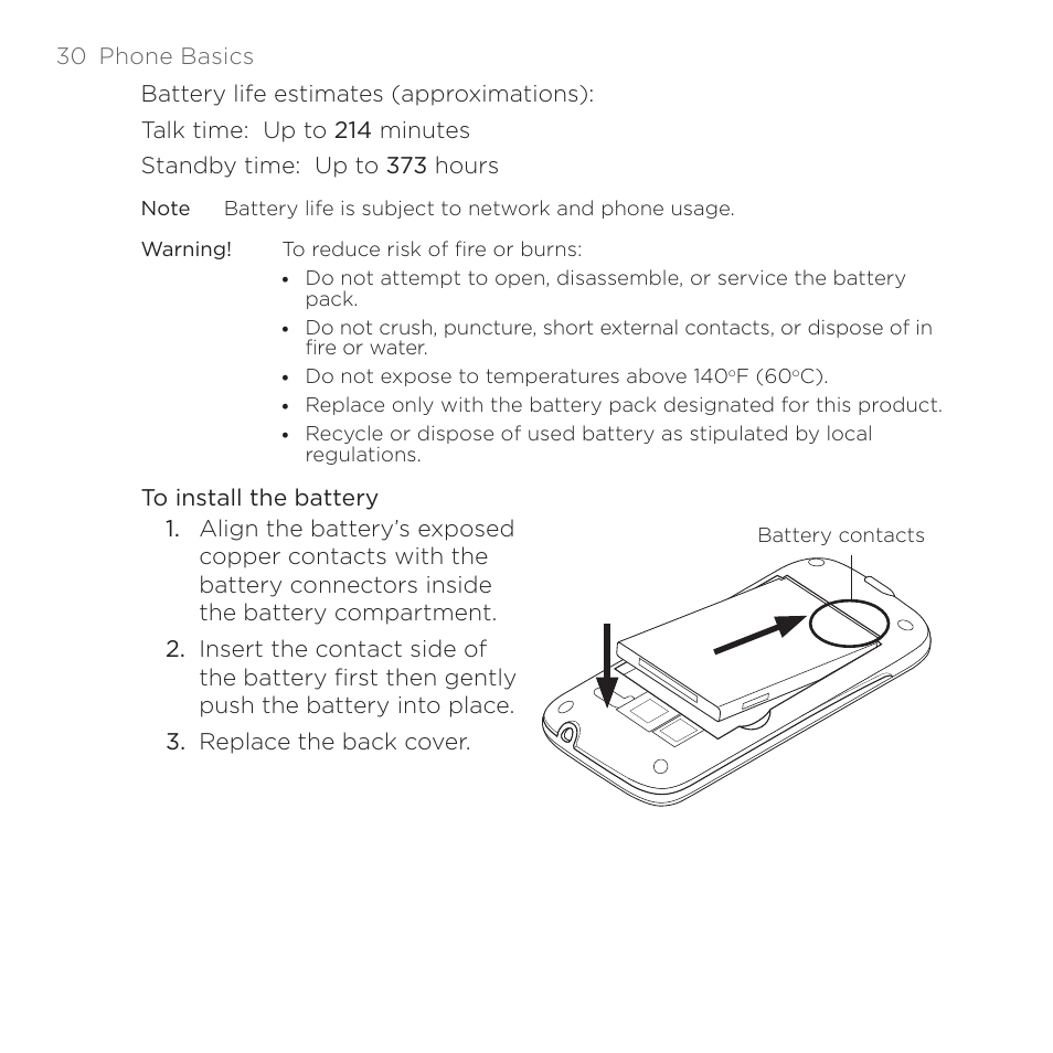 HTC DROID Eris PB00100 User Manual | Page 30 / 238