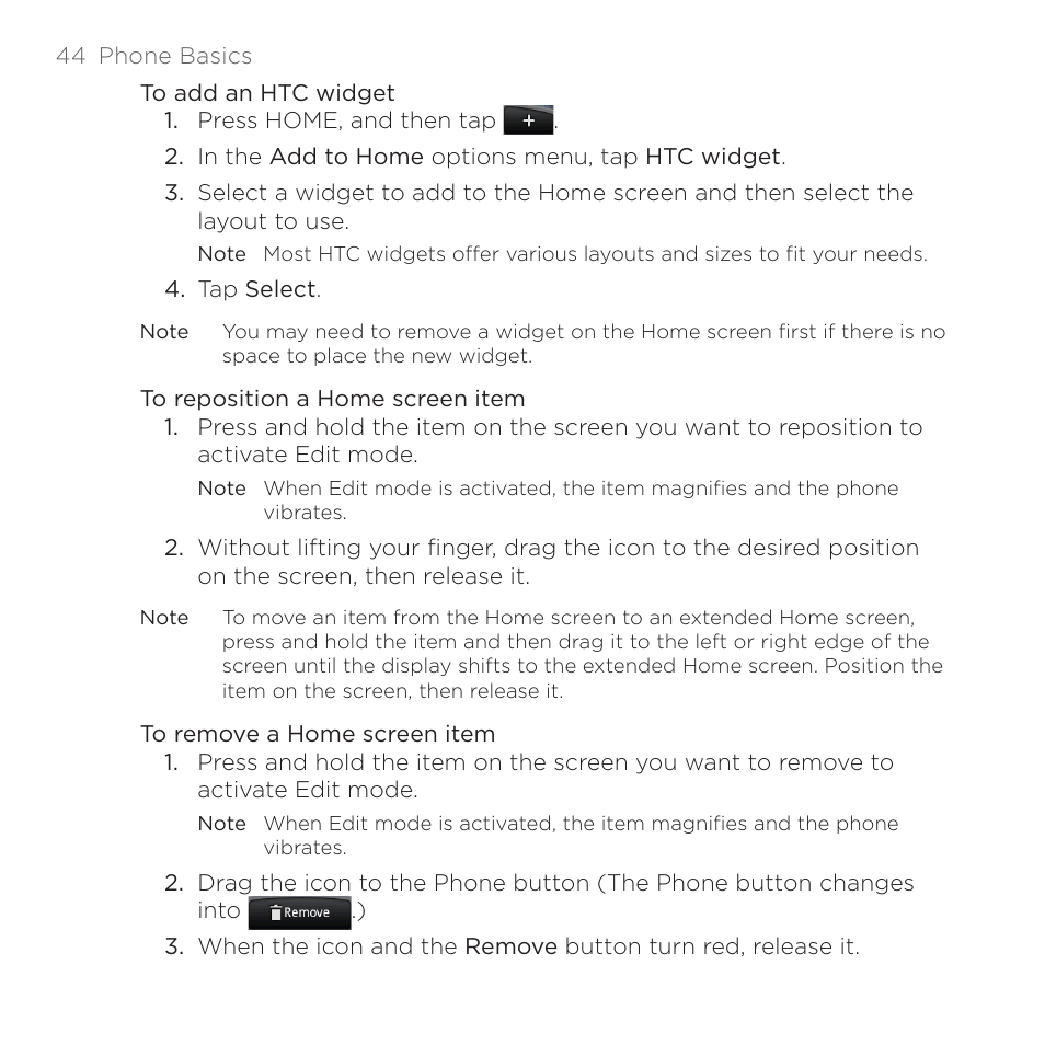 HTC DROID Eris PB00100 User Manual | Page 44 / 238