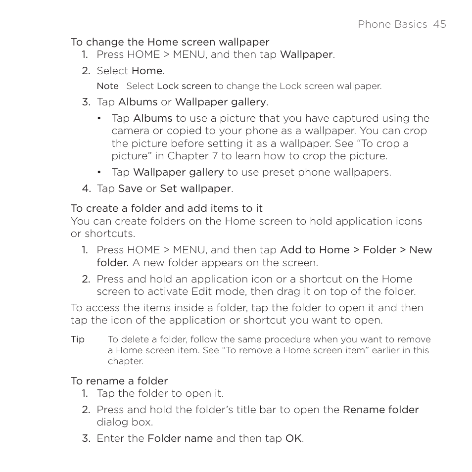 HTC DROID Eris PB00100 User Manual | Page 45 / 238