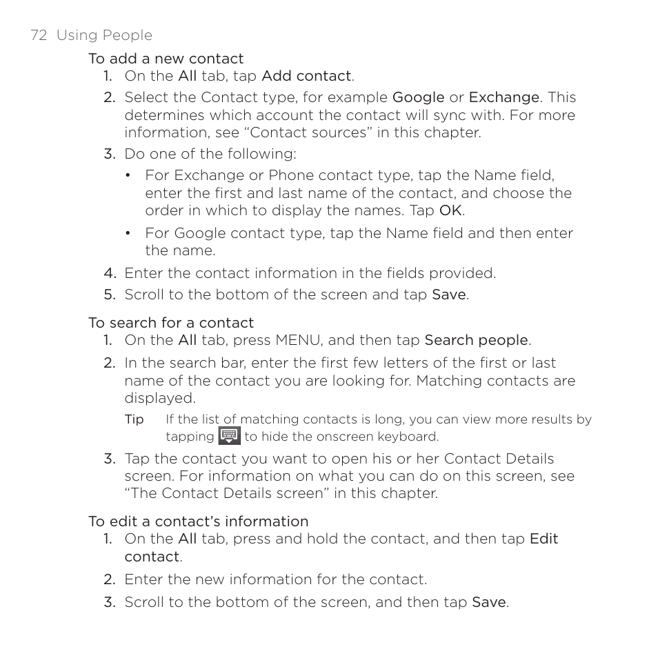 HTC DROID Eris PB00100 User Manual | Page 72 / 238