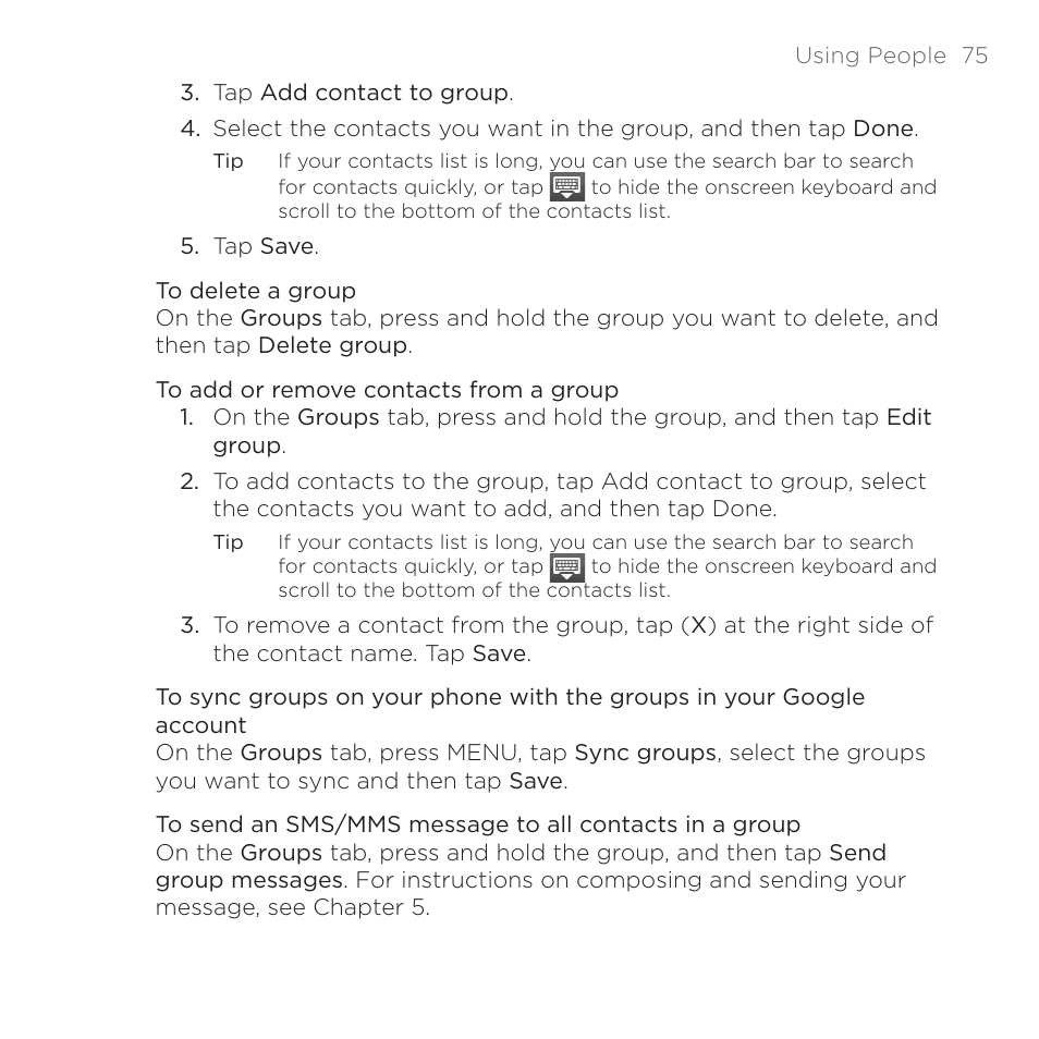 HTC DROID Eris PB00100 User Manual | Page 75 / 238