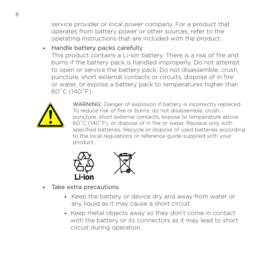 HTC DROID Eris PB00100 User Manual | Page 8 / 238