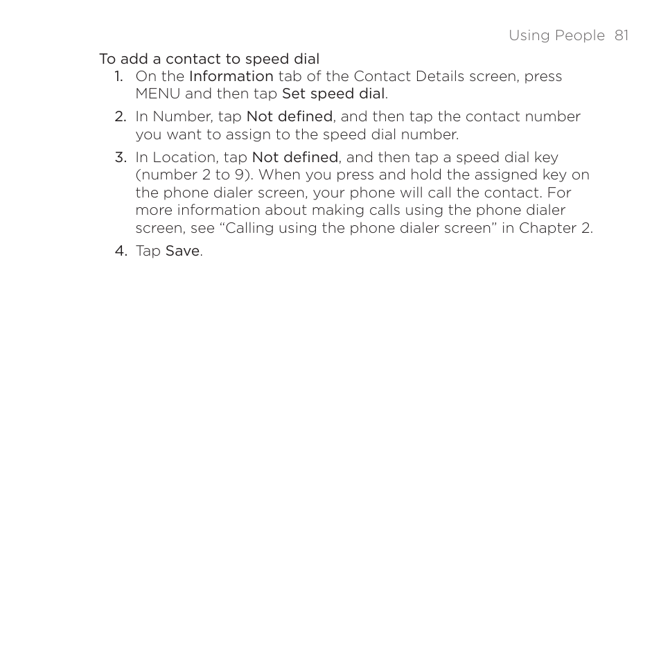 HTC DROID Eris PB00100 User Manual | Page 81 / 238