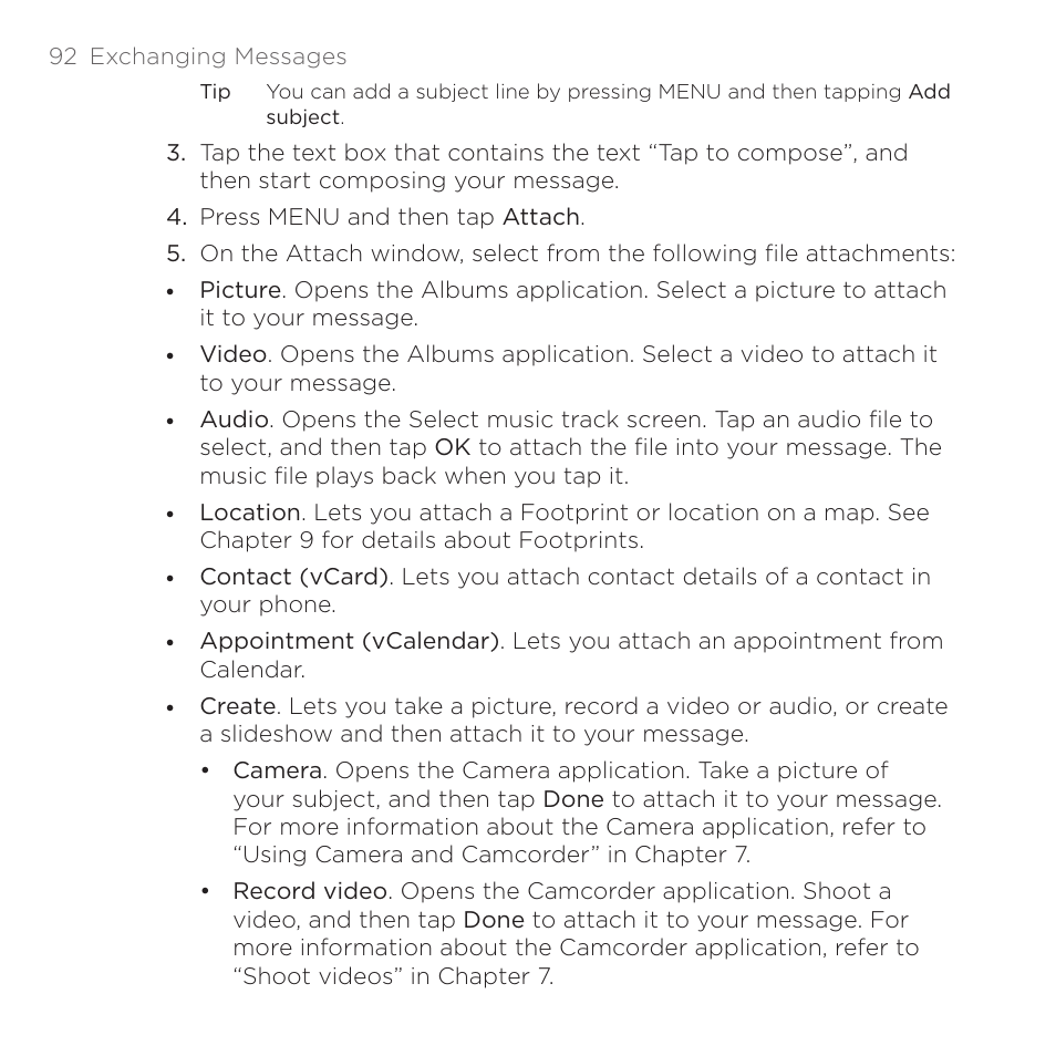 HTC DROID Eris PB00100 User Manual | Page 92 / 238