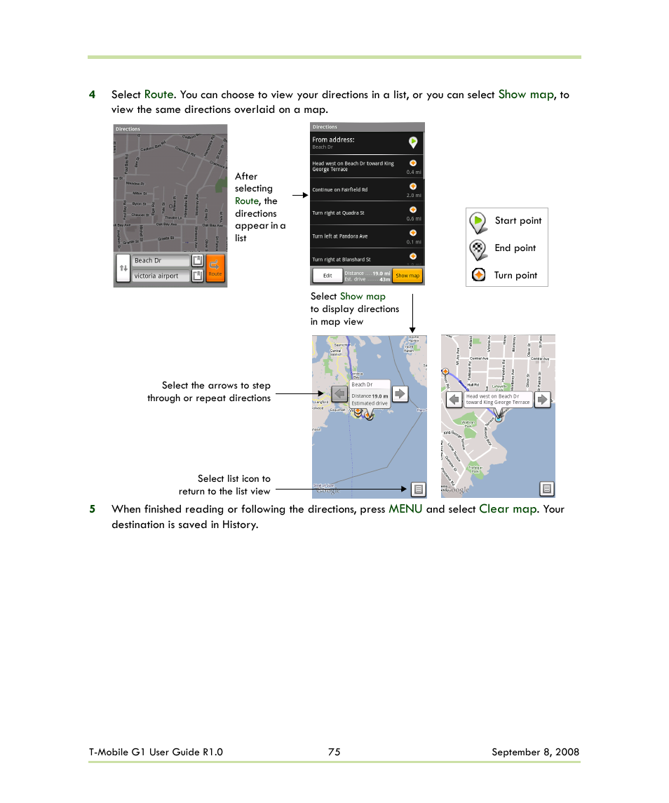 HTC G1 User Manual | Page 75 / 141