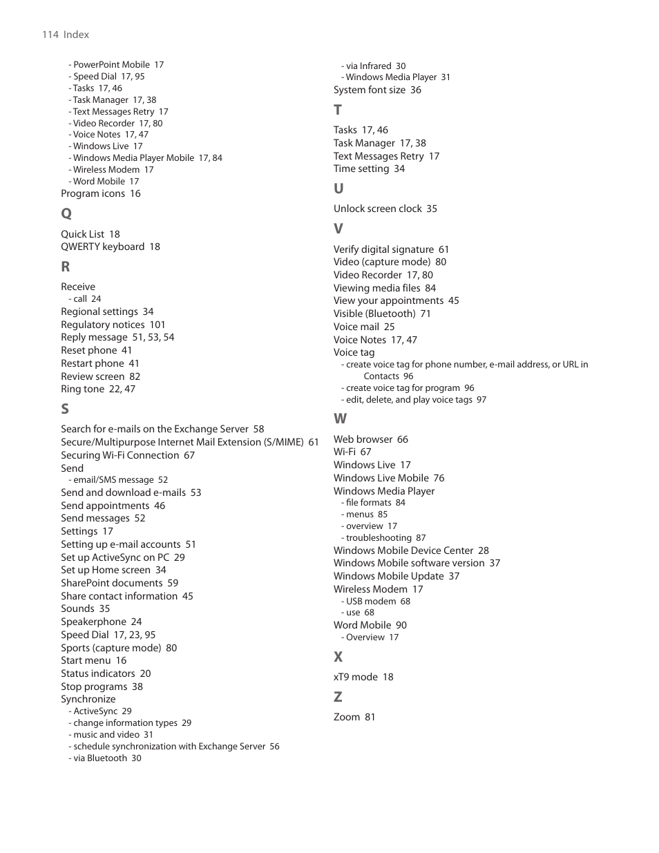 HTC IRIS100 User Manual | Page 114 / 114