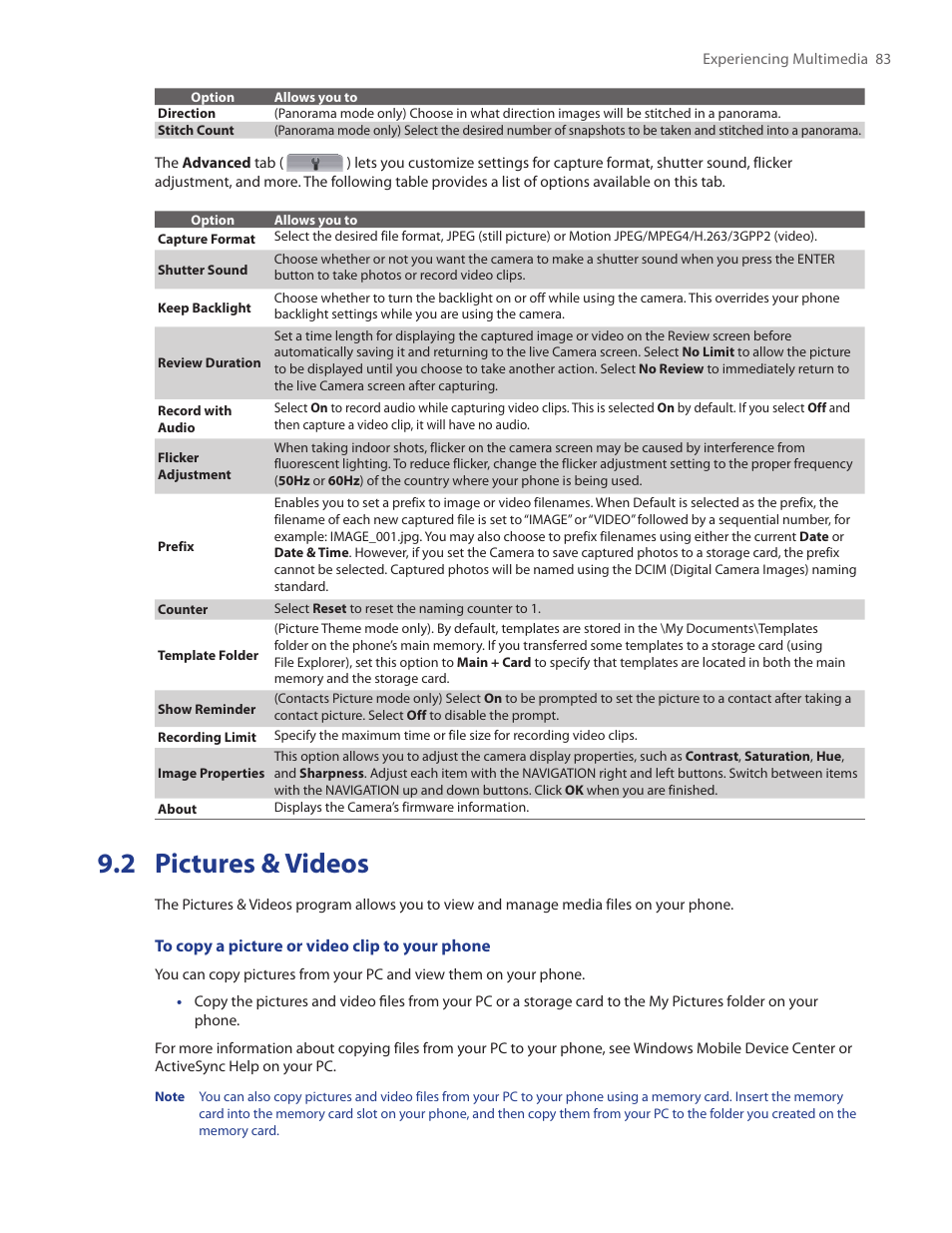 2 pictures & videos | HTC IRIS100 User Manual | Page 83 / 114