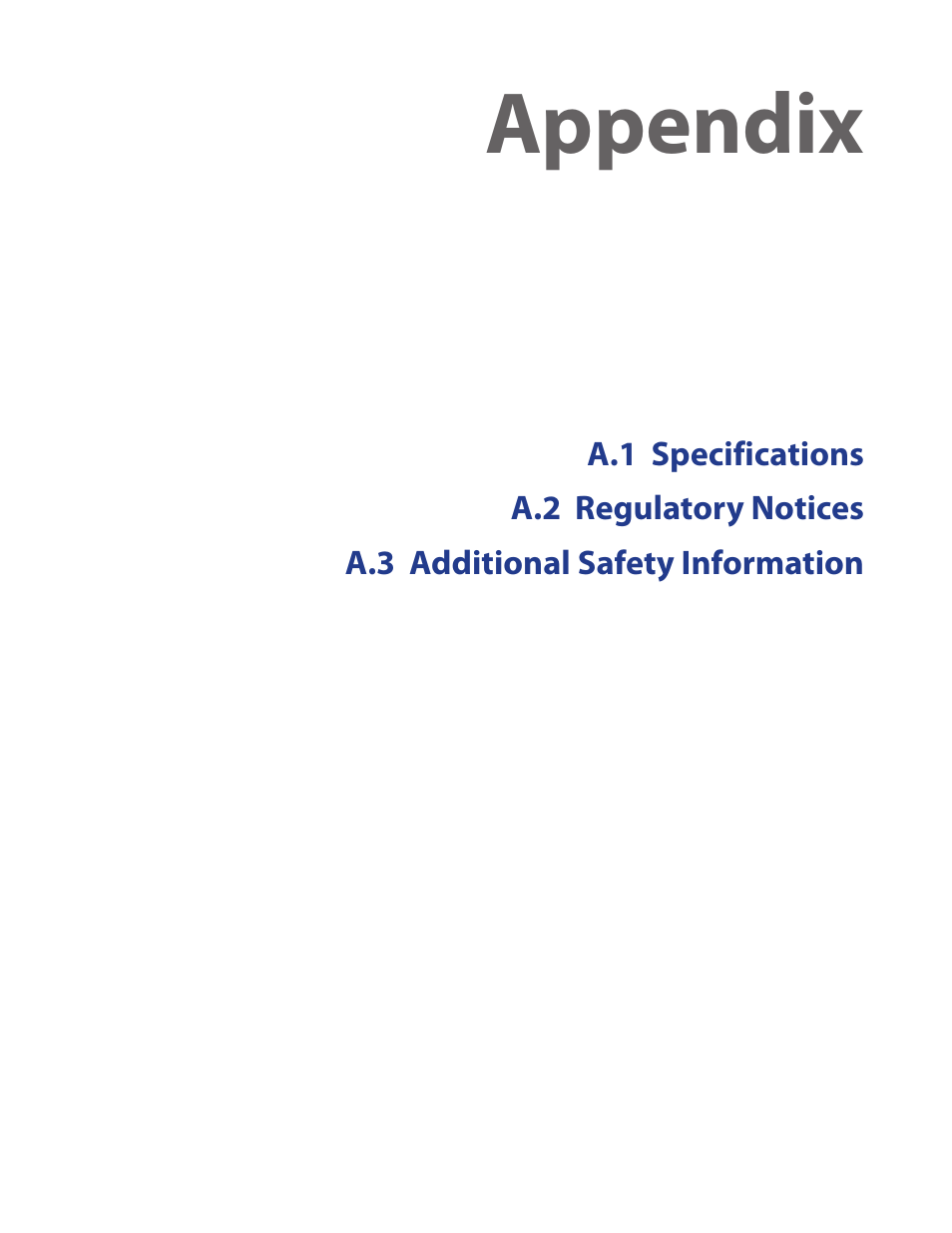 Appendix | HTC IRIS100 User Manual | Page 99 / 114